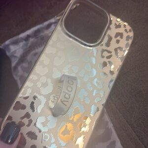 Loopy Case for iPhone 14 Pro Max Metallic Leopard
